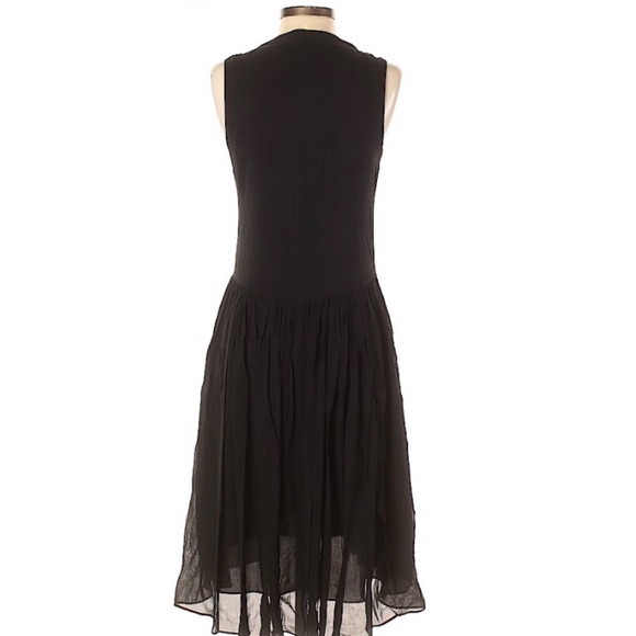THEORY BLACK MIDI SLEEVELESS DRESS - Picture 12 of 12